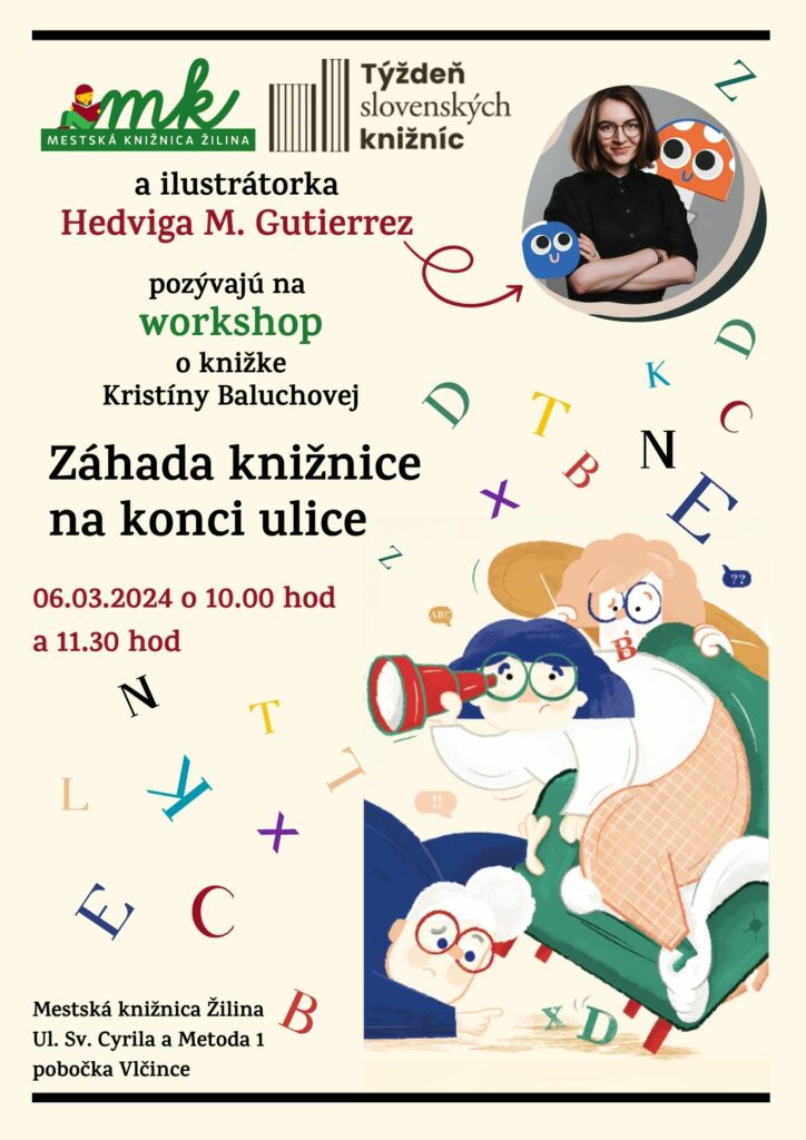 "2024-03-06_Workshop_ilustracie_skoly_Zahada_kniznice_promo"