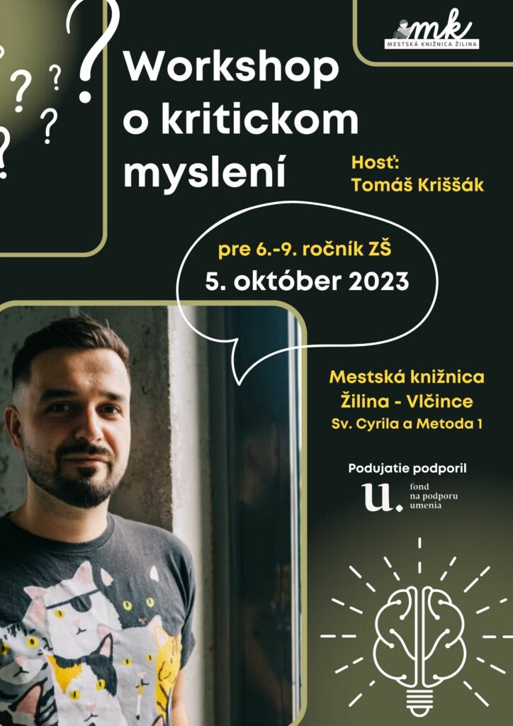 "2023-10-05_workshop_o_kritickom_mysleni_Krissak_promo"