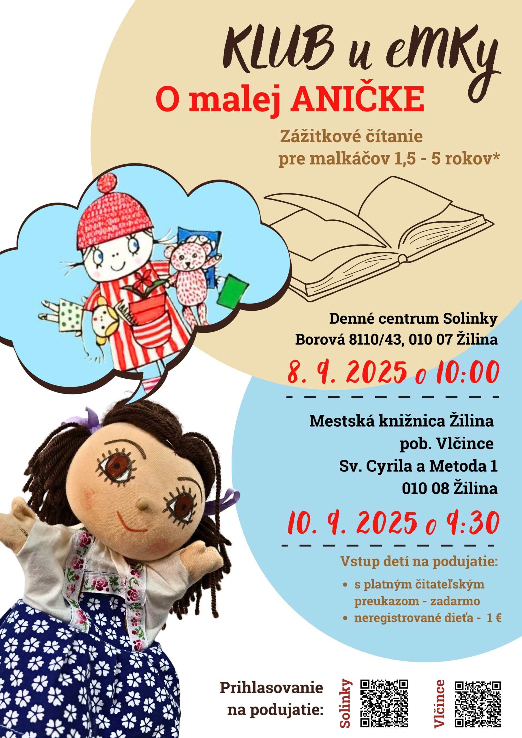 2025-09-10_Klub_u_eMKy_O_malej_Anicke_plagat