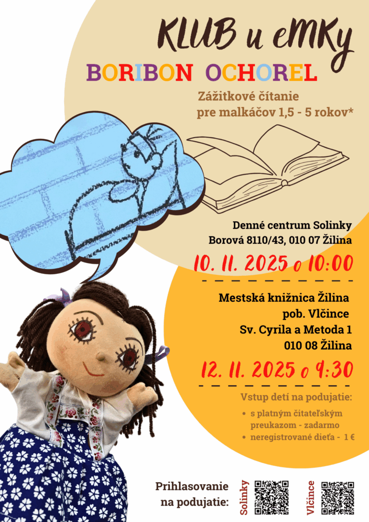 "2025-11-10_Klub_u_eMKy_Boribon_ochorel_plagat"