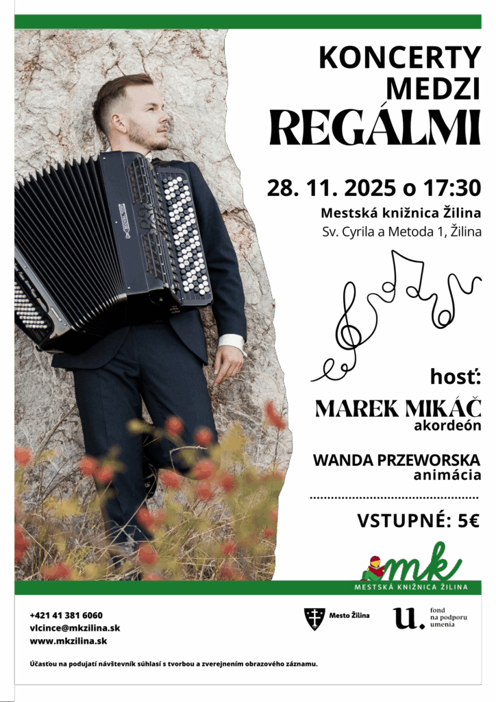 "2025-11-28_koncerty_medzi_regalmi_Mikac_plagat"